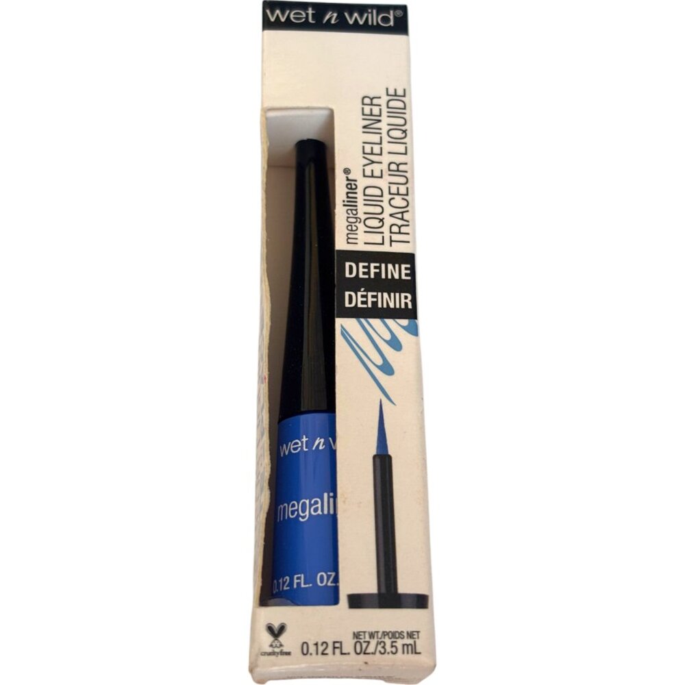 Wet n Wild megaliner liquid‎ eyeliner 873A Voltage Blue NEW in Box